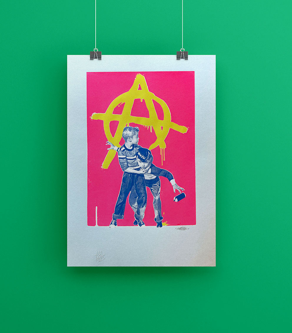 Anarquia FLUOR PINK - Screen Print