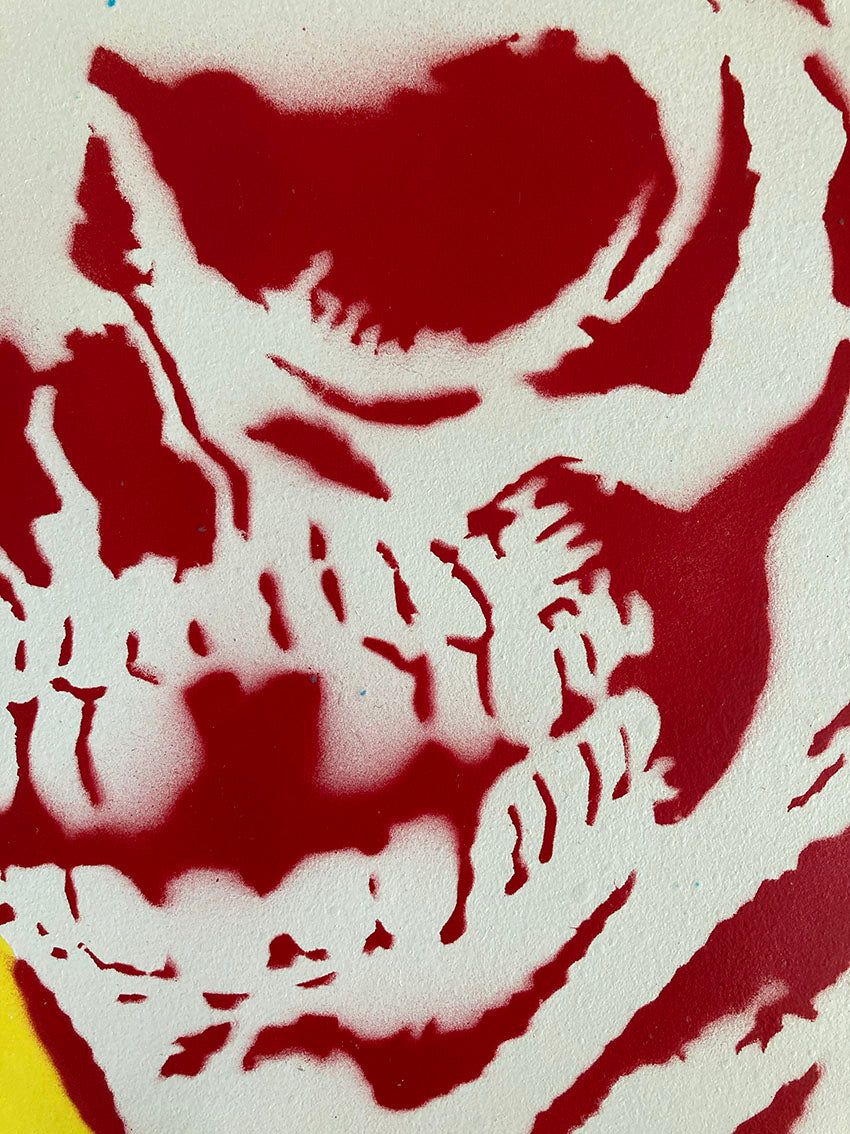 Bunny Skull YELLOW - Spray Paint