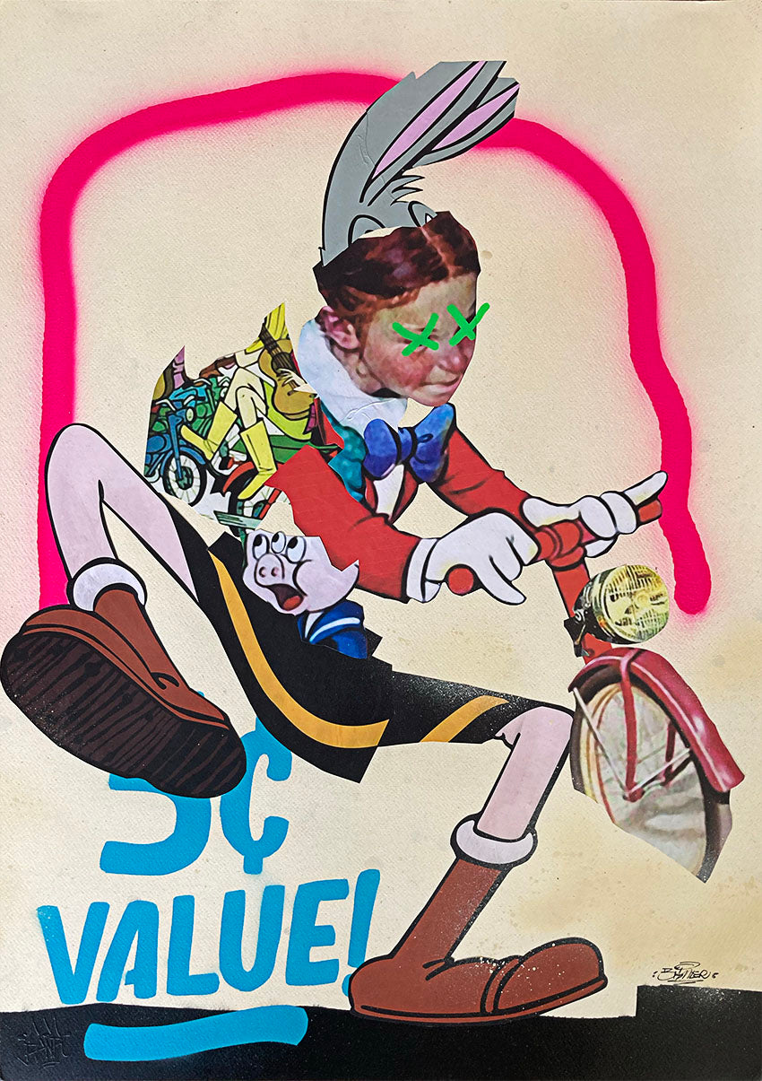Consuelo on Paper - Original Collage