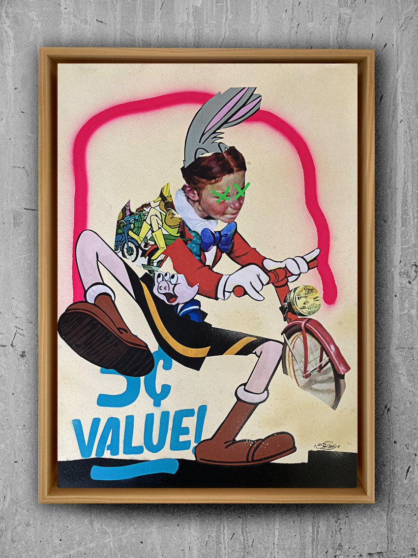 Consuelo on Paper - Original Collage