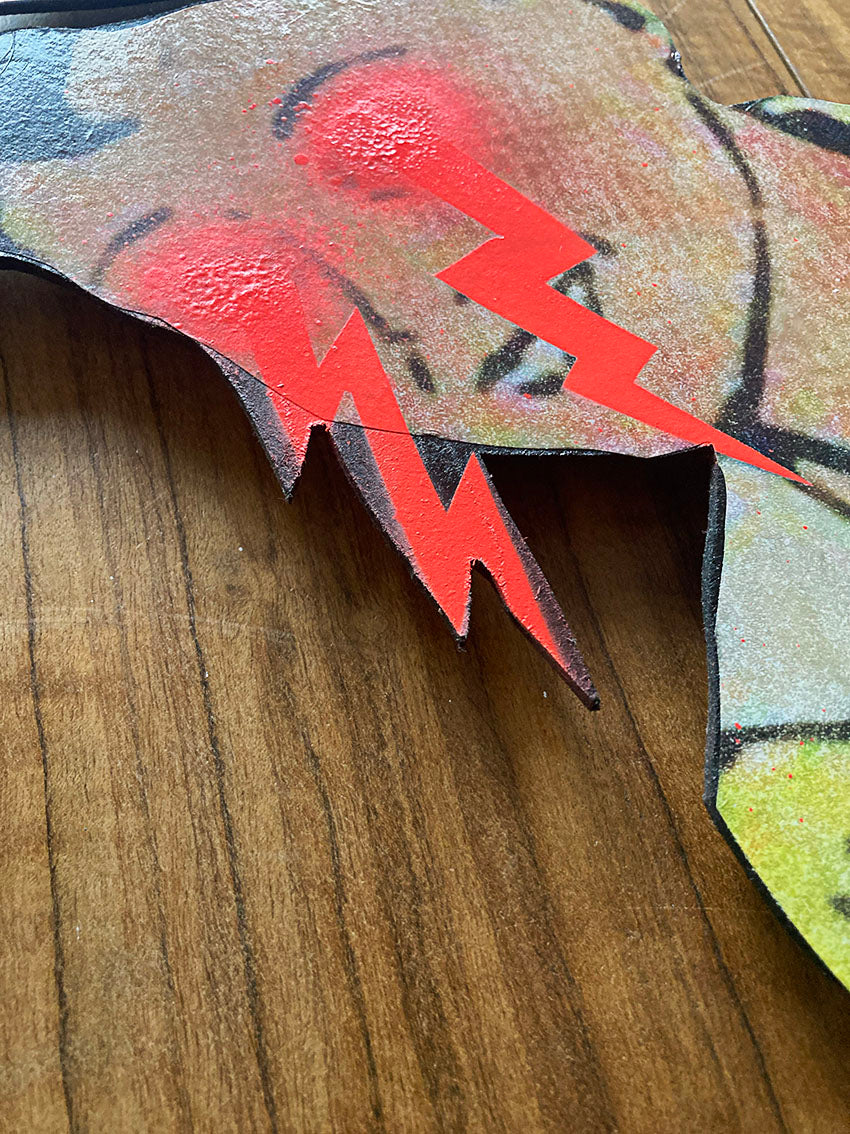 Devo - Collage on Wood