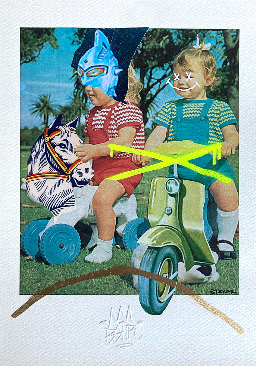 Irmãs Lambreta - Original Collage
