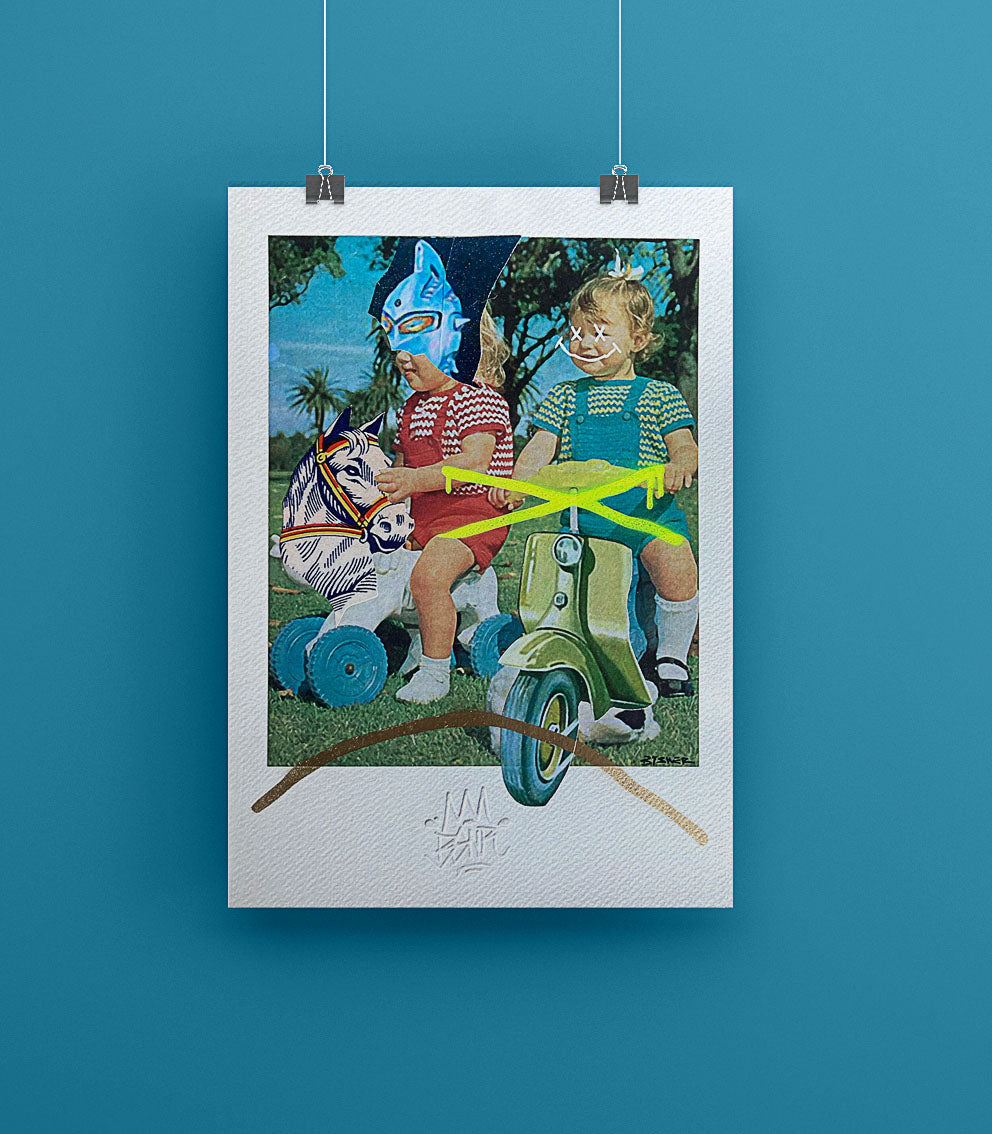 Irmãs Lambreta - Original Collage