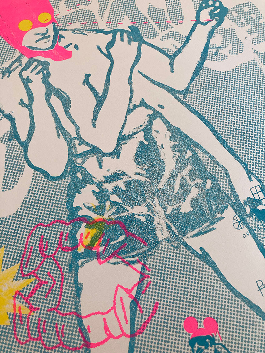 Lutador - Risograph Print