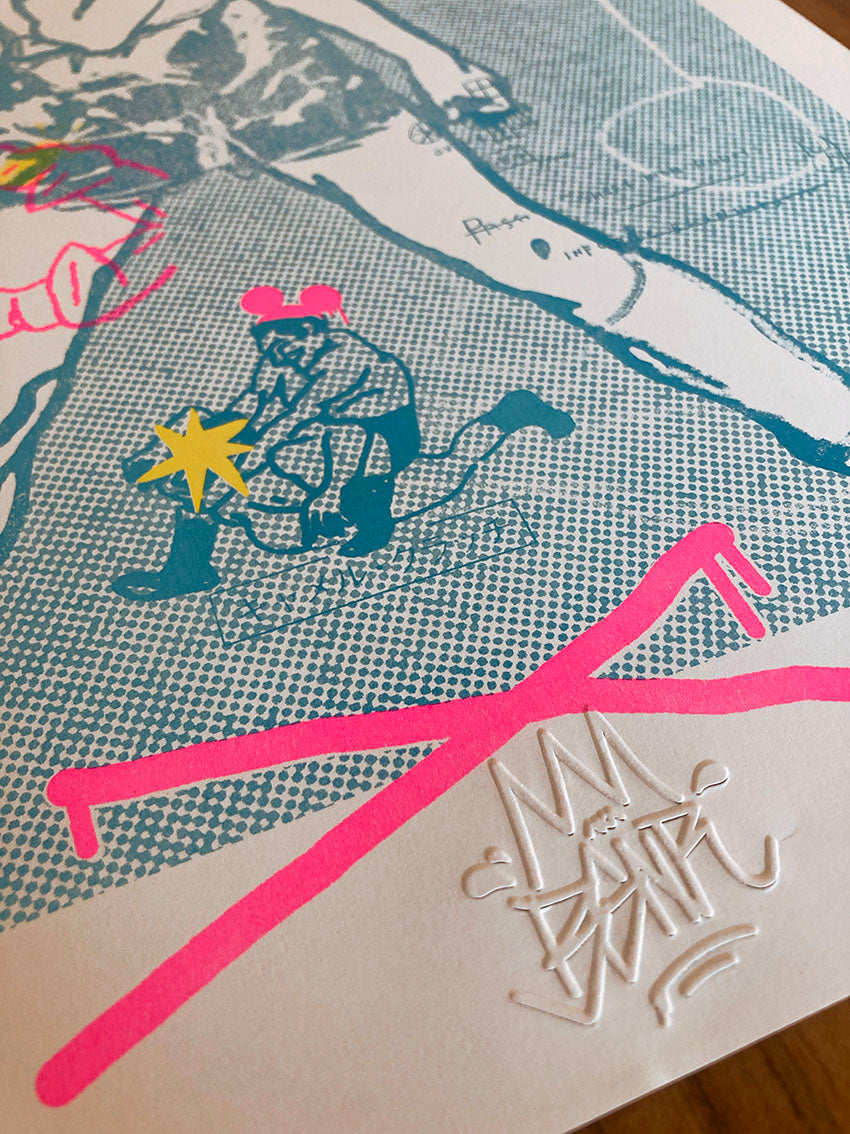 Lutador - Risograph Print
